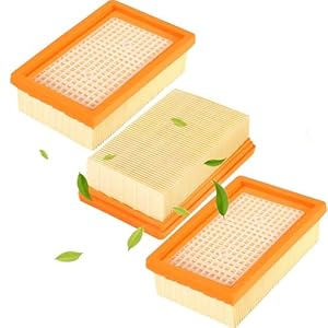 3 Stück Kompatibel für Kärcher WD4/WD5/WD6/MV4/MV5/MV6 Flachfaltenfilter Staubsauger Filter Set,für Kärcher Nass-/Trockensauger,Industr... Mehrzwecksauger Ersatz