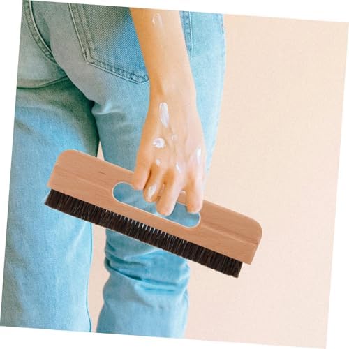 NUOBESTY Duvar kağıdı fırçası, ahşap saplı, duvar kaplaması için yapıştırıcı fırça, yumuşak kıllar, çok yönlü duvar kağıdı fırçası, duvar kağıtları ve duvar resimleri için - Görsel 6