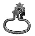 Acorn Manufacturing RP8BP 3.875 Inch Drop Ring Pull with Rose, Black Iron Finish