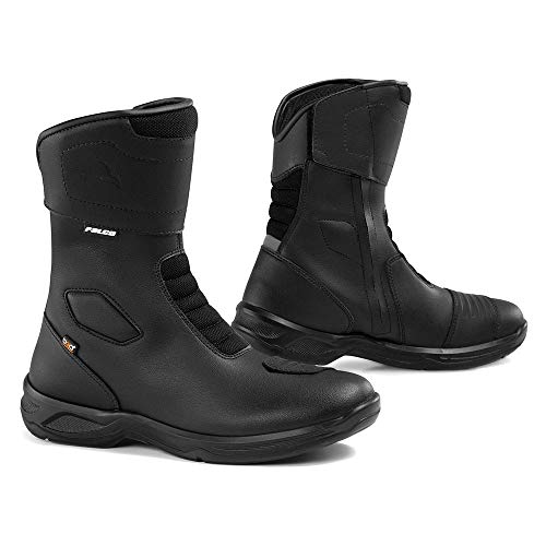 FALCO LIBERTY 2.1 ROAD STYLE CE APPROVED WATERPROOF MOTORCYCLE BOOTS BLACK 42