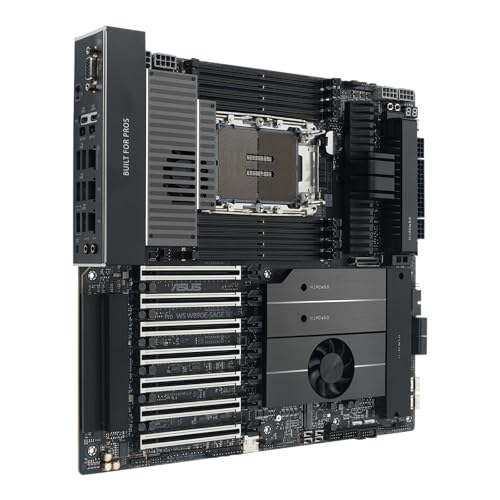 Image of ASUS Pro WS W890E-SAGE SE Intel? W890 (LGA 4710-2) EEB Workstation Motherboard, PCIe 5.0 x16, M.2, MCIO, SlimSAS, 2X 10Gb LAN, Server-Grade Remote Management, 16+(2+2)+1+2 Stages, USB4?, USB Type-C