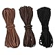 Lederband 3mm x 10m Lederschnur Lederbänder für Ketten Flach Leder Band Schnur Kette Lederbänder zum Basteln für DIY 3 Farben