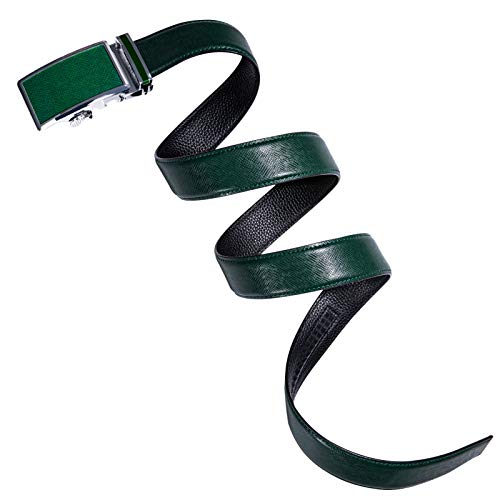 Image of Dubulle Men's Ratchet Belt Gold /Black /Red /Green /Blue /White Automatic Buckle Business Casual Belt Gift - Adjustable Fit