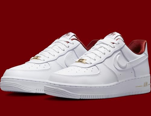 Nike Air Force 1 07 SE Womens Trainers in White Team Red by Nike