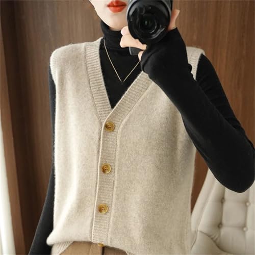Women's cashmere cardigan Women's cashmere vest cardigan sweater vest Women's cardigan sleeveless sweater2