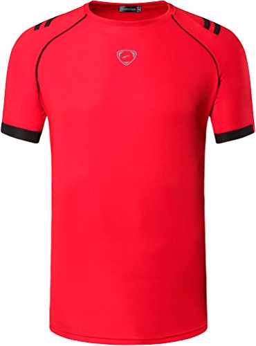 jeansian Camiseta masculina esportiva de secagem rápida manga curta masculina camiseta tops golfe tê