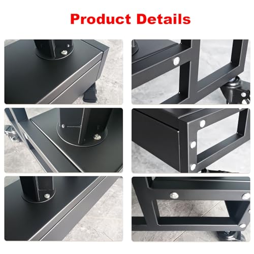 Chariot pour vinyle à 3 niveaux et support mobile pour 15 rouleaux de cuir