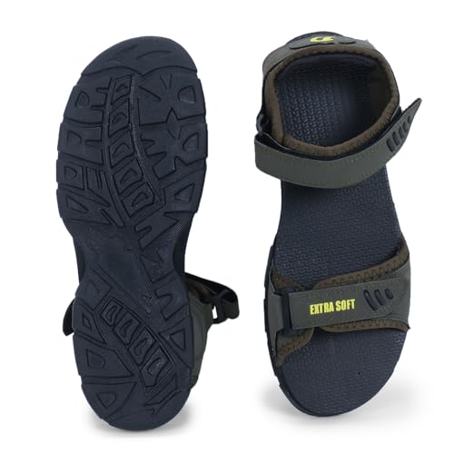 Image of DOCTOR EXTRA SOFT Men's Classic Athletic & Outdoor Casual Sandals /Floaters With Adjustable Cushion Strap For Adult|Comfortable & Lightweight|Stylish & Anti-Skid|Everyday Use For Gents & Boys D-301