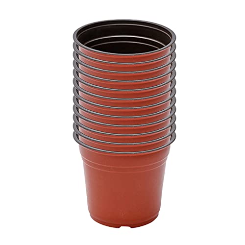 BOICXM 12 macetas para guardería, 17 x 15 x 15 cm, de plástico, para plantas de casa, flores suculentas Cover