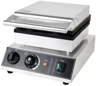 Commercial Electric Round Waffle Maker Machine 4PCS Non-Stick Waffle Baker 1750W