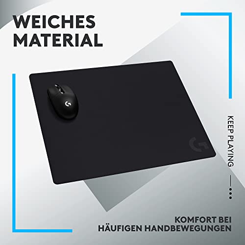 Logitech G G740 Großes 5 mm Dickes Gaming-Mauspad, optimiert für Gaming-Sensoren, mäßige Oberflächenreibung, rutschfeste Mausmatte… – Ansicht 6