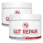 Silver Fern Gut Repair - Digestive Health Supplement Powder - L-Glutamine, Curcumin, Zinc & Ascorbic Acid (2 Tubs - 60 Servings)