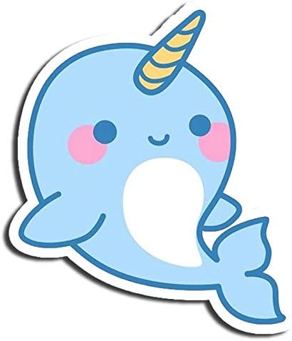 Narwhal Kawaii Stickers for Waterbottle, Tumblr, Laptop - Vinyl Stickers