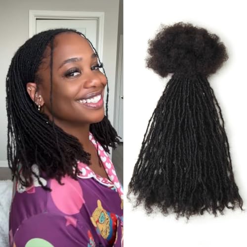 Siphis Sisterlocks Locs Extesnions Human Hair 0.2cm Thickness Micro Curly