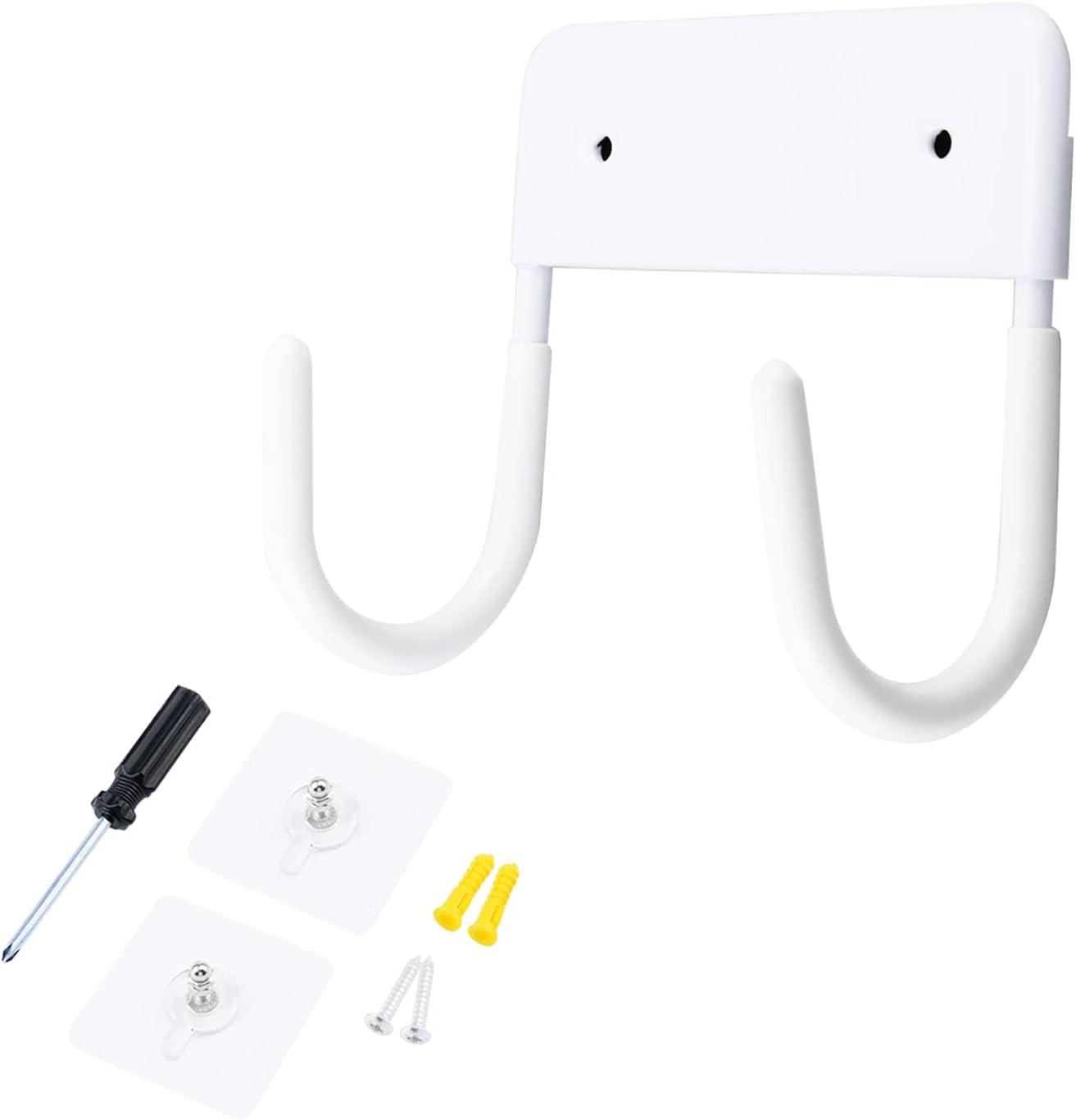 MY MIRONEY Ironing Board Hanger White Ironing Board Hook Holder Wall Mount Organizer