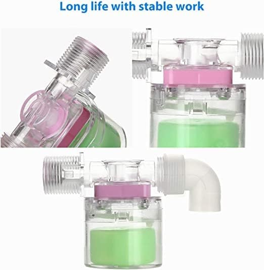 Image of THG Transparent Automatic Water Level Control Valve for Home, Farm and Industrial Use |Overflow Protection High Flow Float Valve |Durable and User Friendly Water Level Controller | 1 /2 Inch Horizontal