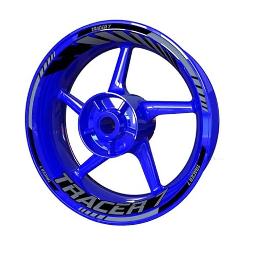 Autocollant Réfléchissant Bande Jante Moto Visibilité Nuit Tracer 9 GT