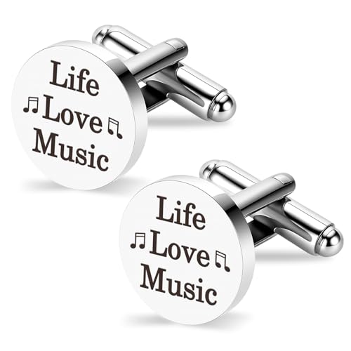 Mancuernillas para músicos y profesores de música miniatura 1