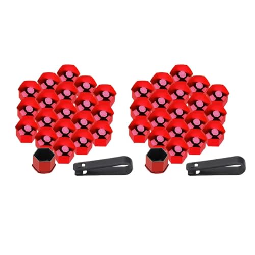 Tapas de tuercas de rueda de coche plateadas kit de 20 piezas protectores de tornillos de 17mm