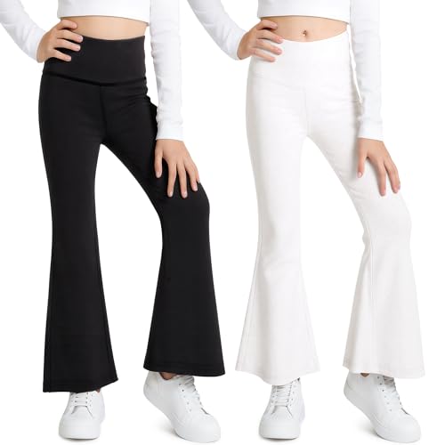 Collants de fitness fille 7-14 ans leggings extensibles taille haute anti-frottement