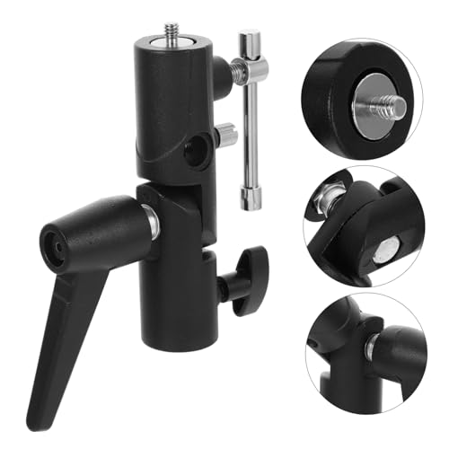 Soporte para Paraguas de Fotografía Portátil Tipo H con Anclaje Versátil para Trípode Externo 4