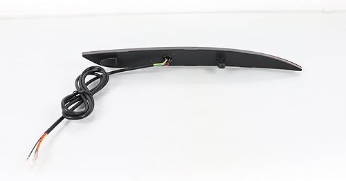 Miniatura 2 de GETITALONE Reflector de parachoques trasero de lente ahumada, luces traseras de freno, lámpara de flash secuencial rendimiento estándar de largo