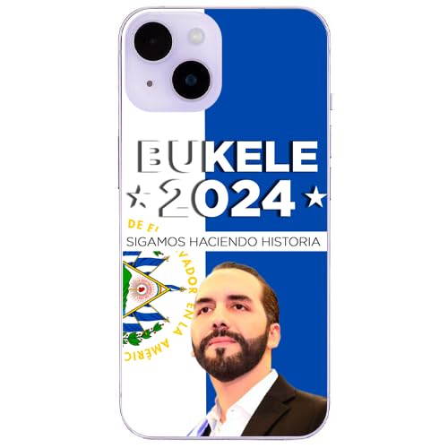 Coque iPhone 14 Salvador Nayib Bukele multicolore pour styliser votre smartphone au quotidien