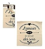 esprit kissenhülle 50x50 Dekorative Kissenhülle L\'Esprit des Anges Housse de Coussin Amour et poésie