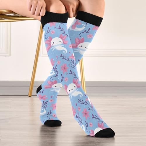 Image of Pigsaly Ceramic Mugs Coffee Cups Womens Knee High Socks Love Compression Socks Athletic Tube Sock Outdoor Sport Socks