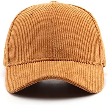 Corduroy Hat Low Profile Solid Color Baseball Caps Sun Hat Adjustable for Men and Women - Image 3