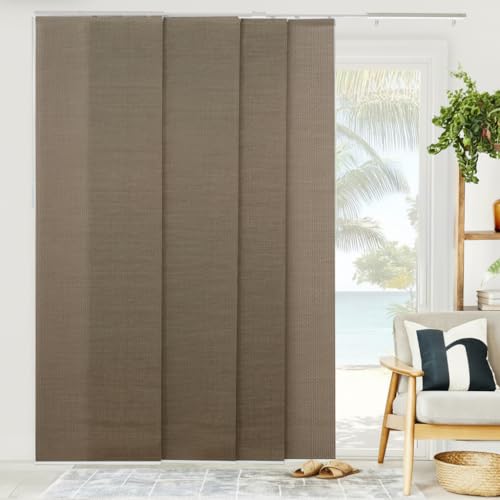 CHICOLOGY Woven Truffle Panel Blinds