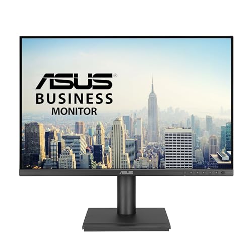 ASUS 24” Business Monitor (BE248QF) - WUXGA (1920x1200), IPS, 100Hz, Frameless, Speakers, Height Adjustable, Ergonomic Design, HDMI, Eye Care, VESA Wall Mountable, 3 yr Warranty