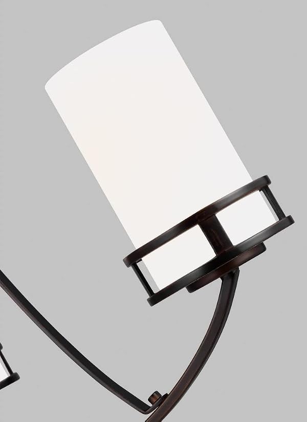 Generation Lighting 3-Light Robie Chandelier Midnight Black 3121603-112, Modern Ceiling Light Fixture for Room Decor| Chandelier for Dining Room or Living Room Uses A19 Standard or LED Light Bulbs by Generation Lighting - Image 5