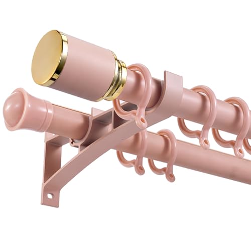 Barras de cortina dobles ajustables, elegantes, montadas en pared, deslizantes, para sala de estar y dormitorio, longitud personalizada, divisor de habitación y versátil soluciones de espacio