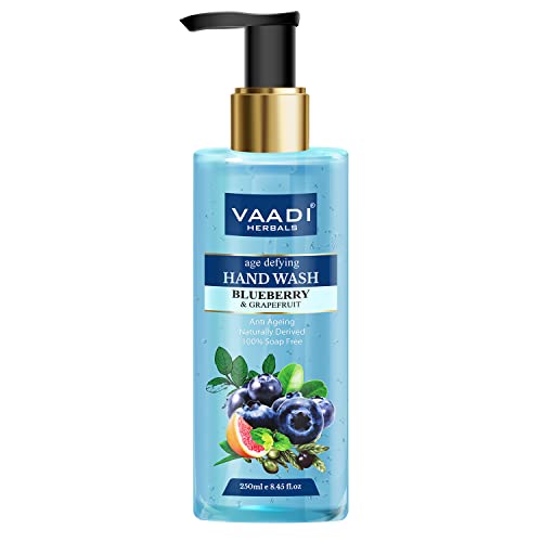 Image of Vaadi Herbals Age Defying Blueberry and Grapefruit Hand Wash - 250 ml