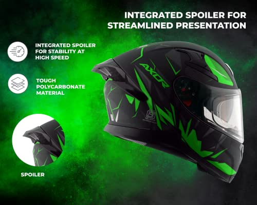 Image of Axor Apex Hunter D /V Dull Black Neon Green Helmet-XL
