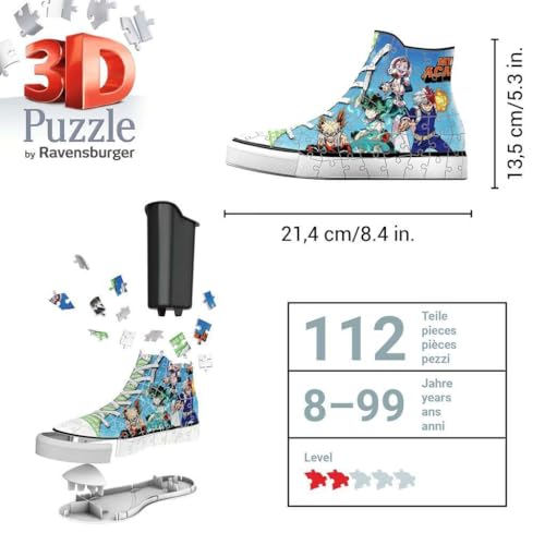 Puzzle 3D Sneaker 108 pièces : My Hero Academia Ravensburger France - vue 8