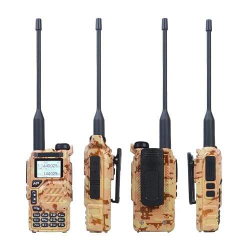 Walkie talkie K5 de camuflaje forestal con recepción de banda ancha 50-600 MHz 5
