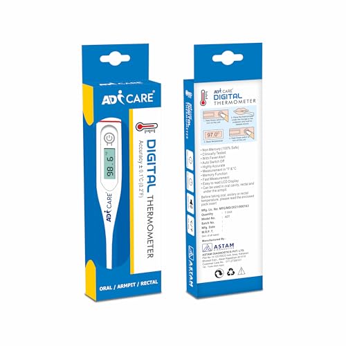 Image of 2-in-1 Women's Health Combo - Digital Rigid Thermometer + 1 Ovulation Test Kit | Accurate Temperature Monitoring for Oral, Underarm & Rectal Use | Fertility Tracking Self-Test