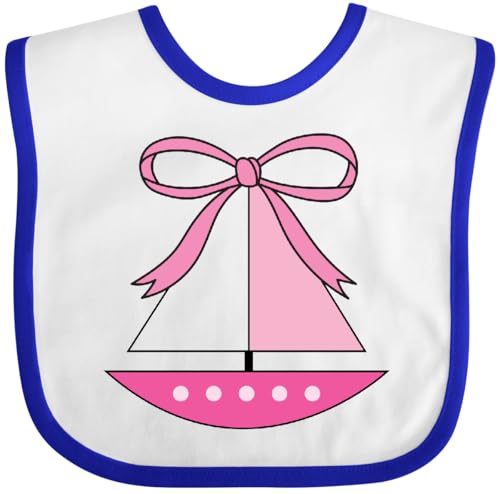 inktastic Sailboat Cute Pink Sailing Baby Bib