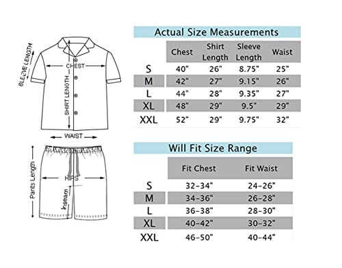 Lavenderi Women's Short Sleeve Classical Silky Satin Pajamas, Short Bottom Sleepwear(Redstp, Small) #TOP4