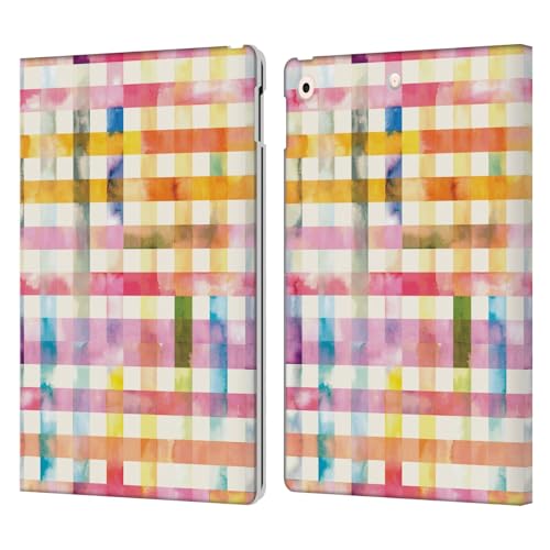 Housse iPad 10.2 antichoc style vichy pour éviter rayures