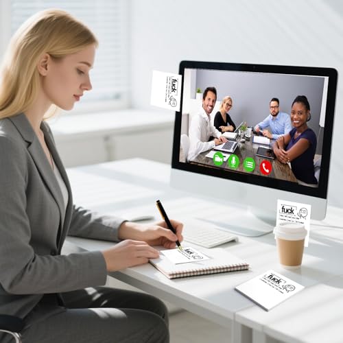 Fresh Outta Fucks Pad and Pen,Rude Pens and Sticky Notes Set Funny Pens Small Sticky Notes Novelty Notepads Desk Accessories for Men Women Funny Christmas Gifts for Friends Colleagues Boss - Image 4