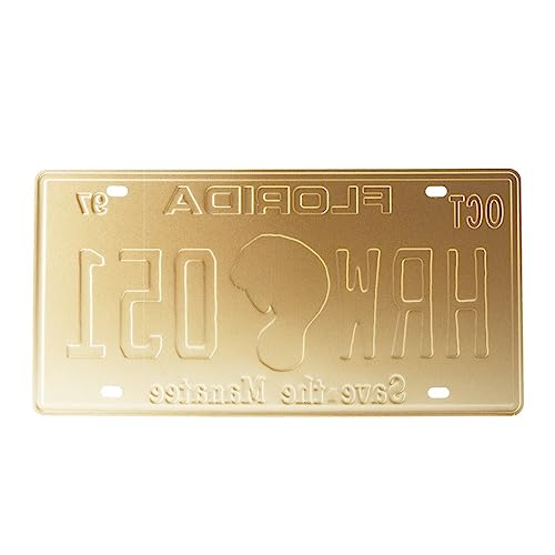 Image of Eazywagon Florida HRW 051 Multipurpose Metal Signs - License Wall Plate, Decorative Car Tag - Ideal for Cafe, Restaurant, Shop, Home, Hotel, Club, Office, Living Area