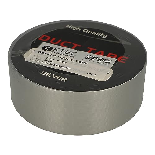 KTEC48X50DTSI | KTEC GAFFER/DUCT TAPE 48MM X 50M (SILVER) POLYCLOTH 50 MESH 0.18MM THICKNESS