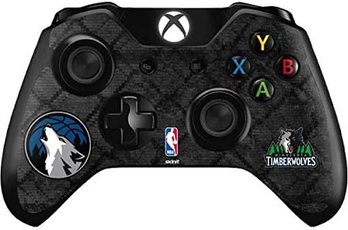 Skinit Decal Gaming Skin Compatible with Xbox One Controller - Officially Licensed NBA Minnesota Timberwolves Dark Rust Design