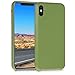 Produktbild kwmobile Hülle kompatibel mit Apple iPhone XS Max - Handyhülle gummiert - Handy Case in Pastell Olivgrün