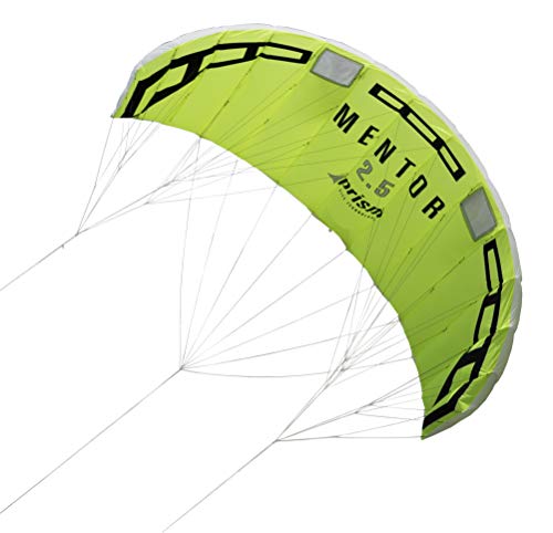 Prism Mentor 2.5m Water-relaunchable Three-line Power Kite Ready to Fly with Control bar, Ground Stake and Quick Release Safety Leash