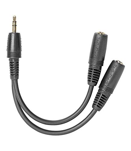RadioShack 4” Gold-Plated ⅛” (3.5mm) Stereo Headphone Y-Cable Splitter