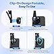 6 in 1 Handy Objektiv Kit, 205° Fisheye Lens, 140° 0.4X Weitwinkel, 25X Makroobjektiv, ND32/CPL Filter Lens, Sternfilter, Universal Clip-On Adapter für i-Phone Sam-Sung und die meisten Smartphones